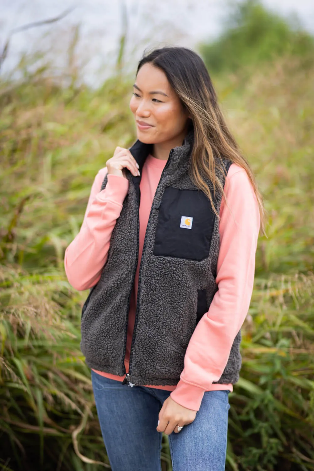 Carhartt Montana Puffer Insulated Reversible Vest for Women in Black | 105607-N04