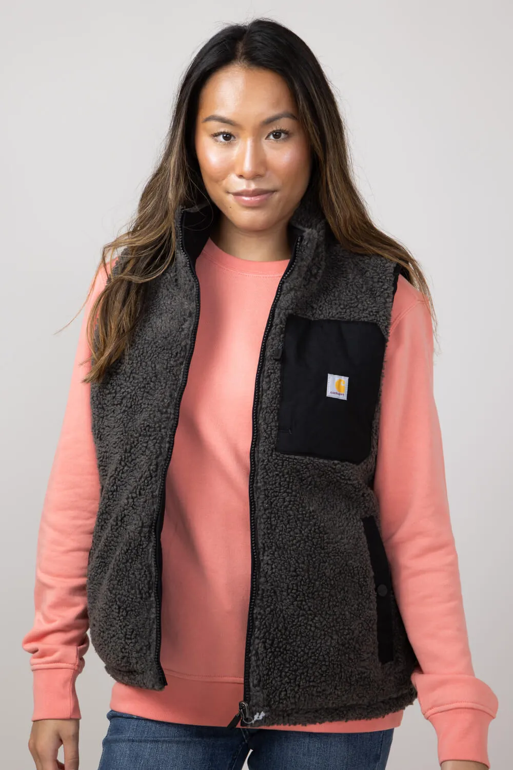 Carhartt Montana Puffer Insulated Reversible Vest for Women in Black | 105607-N04