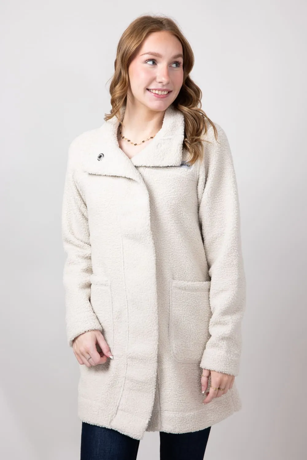 Columbia Panorama Long Fleece Jacket for Women in Dark Stone | 1862581-278