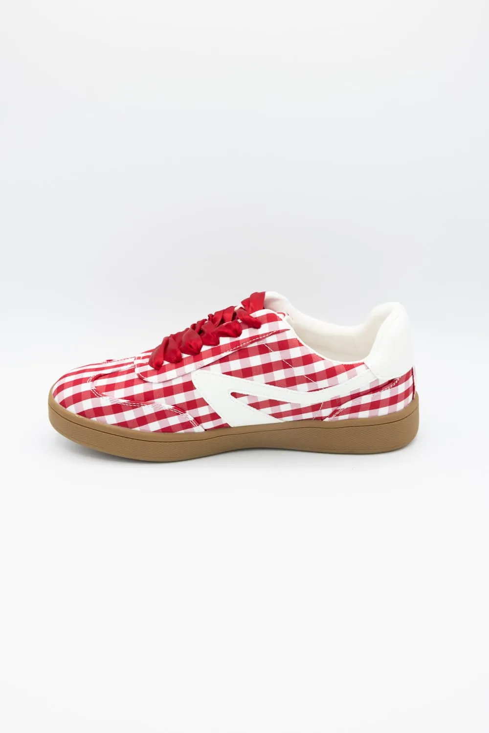 Dolce Vita Voyage Sneakers for Women in Red Gingham | VOYAGE-REDGINGHAM