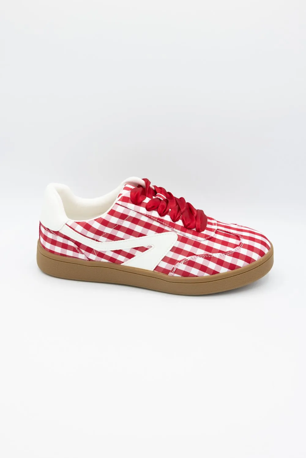 Dolce Vita Voyage Sneakers for Women in Red Gingham | VOYAGE-REDGINGHAM