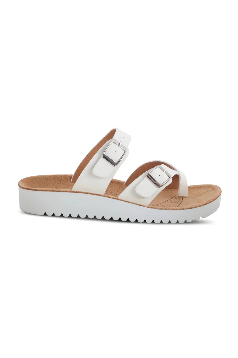 Flexus Bayside Toe loop Sandals for Women in White | BAYSIDE-WWHITE