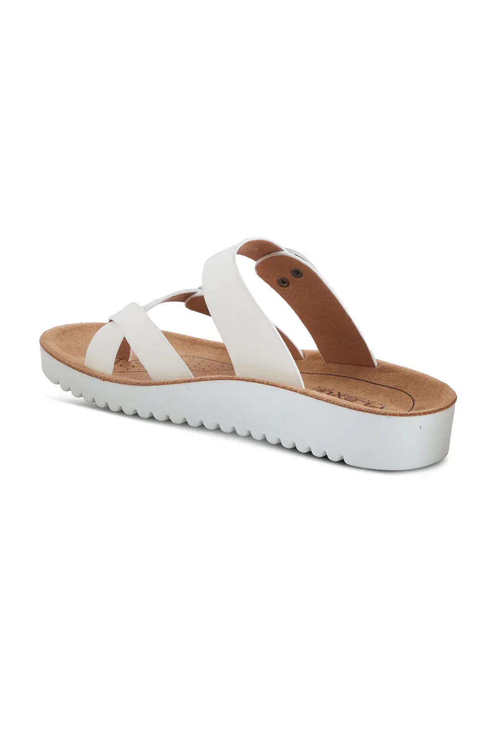 Flexus Bayside Toe loop Sandals for Women in White | BAYSIDE-WWHITE