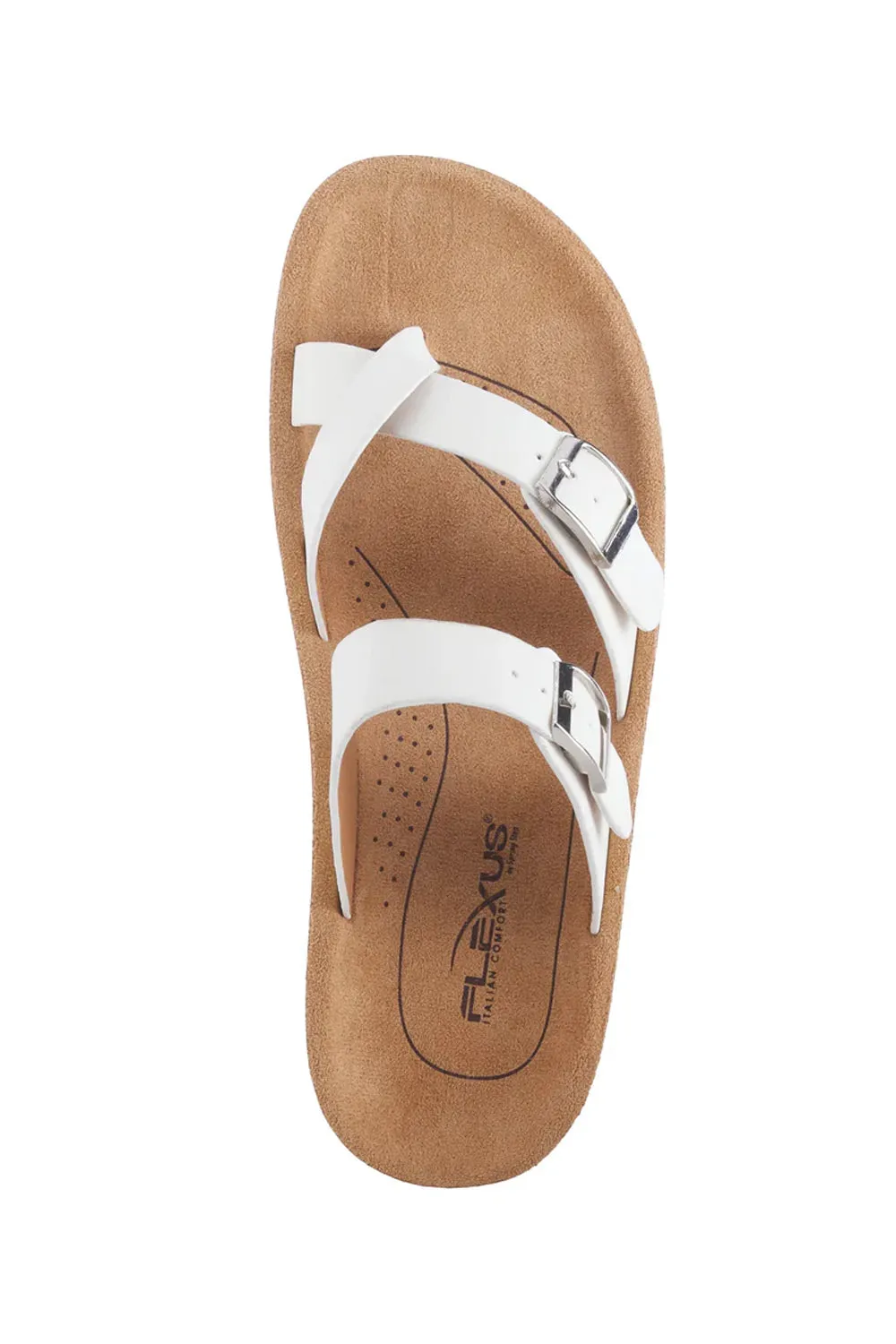 Flexus Bayside Toe loop Sandals for Women in White | BAYSIDE-WWHITE