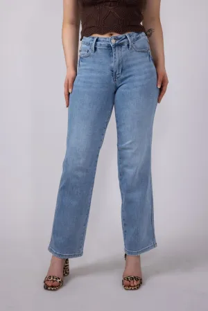Judy Blue Mid Rise Straight Jeans for Women | 88943REG
