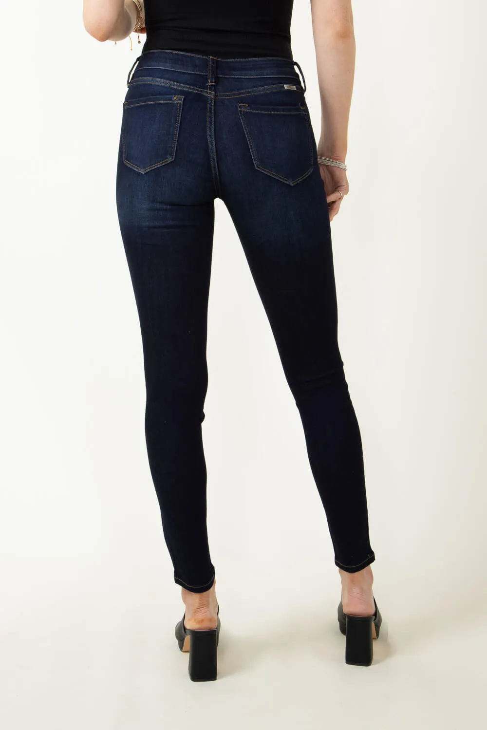 KanCan Alani Whiskered Skinny Jeans for Women | KC7092