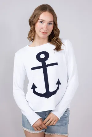 Miracle Anchor Lightweight Sweater for Women in Ivory | F2112-IVORY
