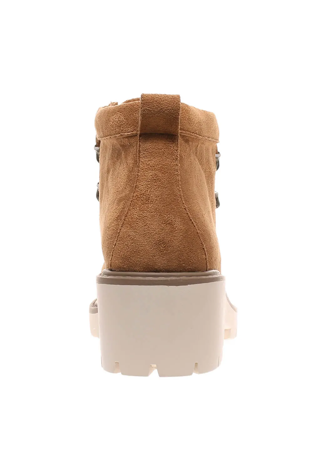 Pierre Dumas Soho Lace Heeled Booties for Women in New Tan | 89220-420 NEW TAN