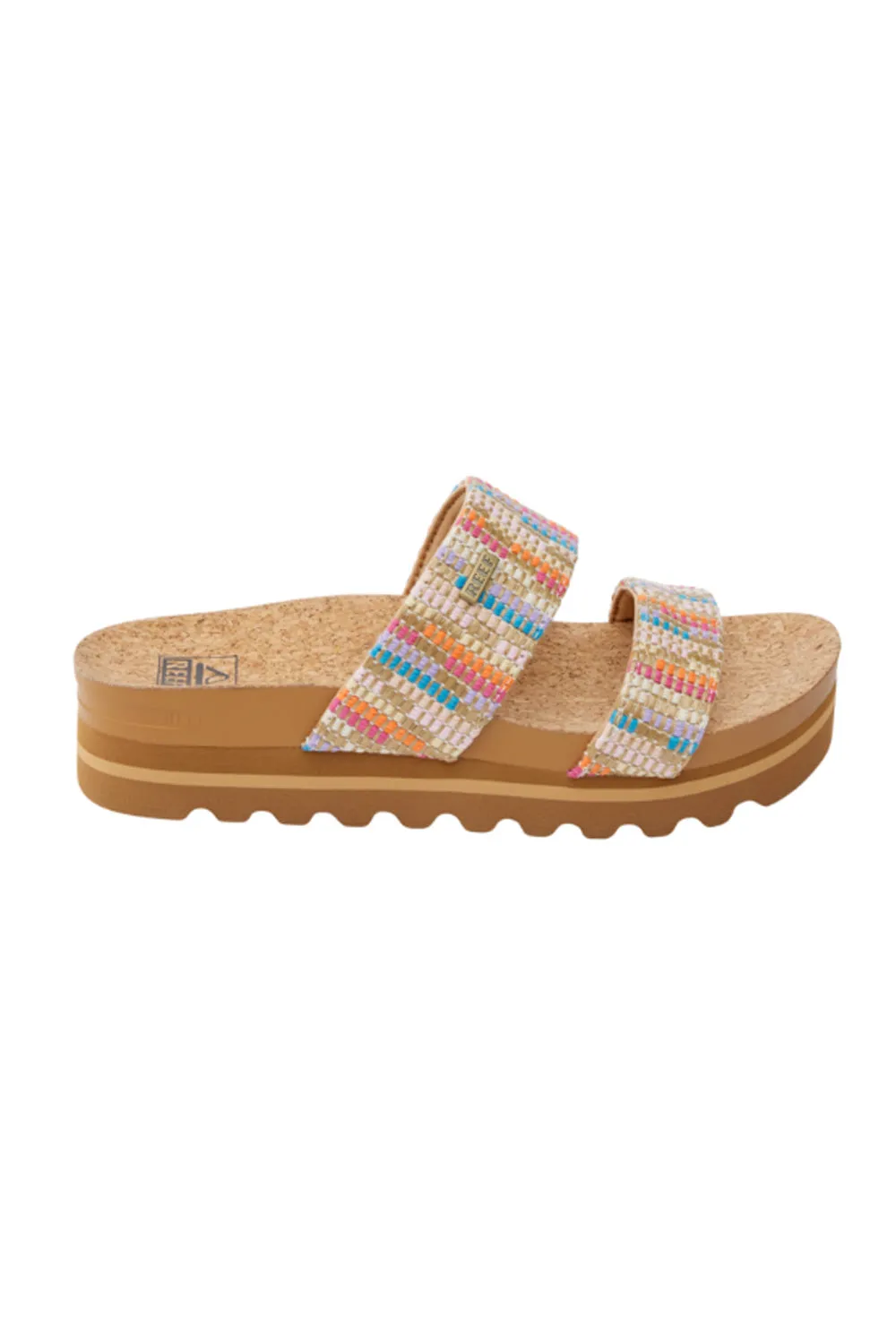 Reef Cushion Vista Hi Sandals for Women in Brown Multi | CJ7126