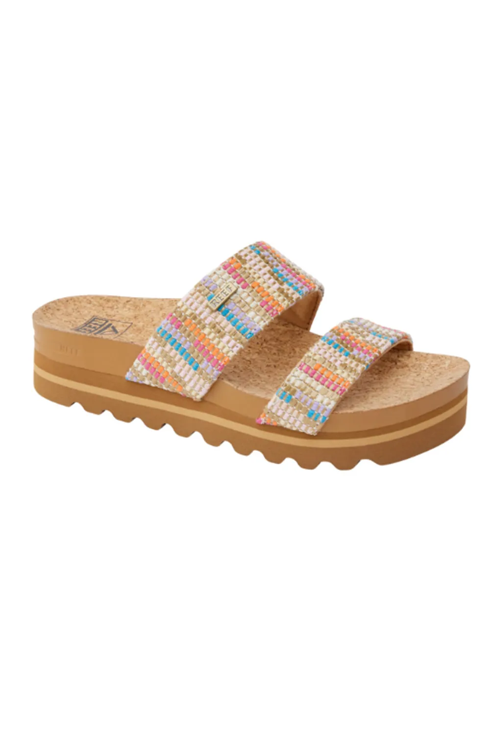 Reef Cushion Vista Hi Sandals for Women in Brown Multi | CJ7126