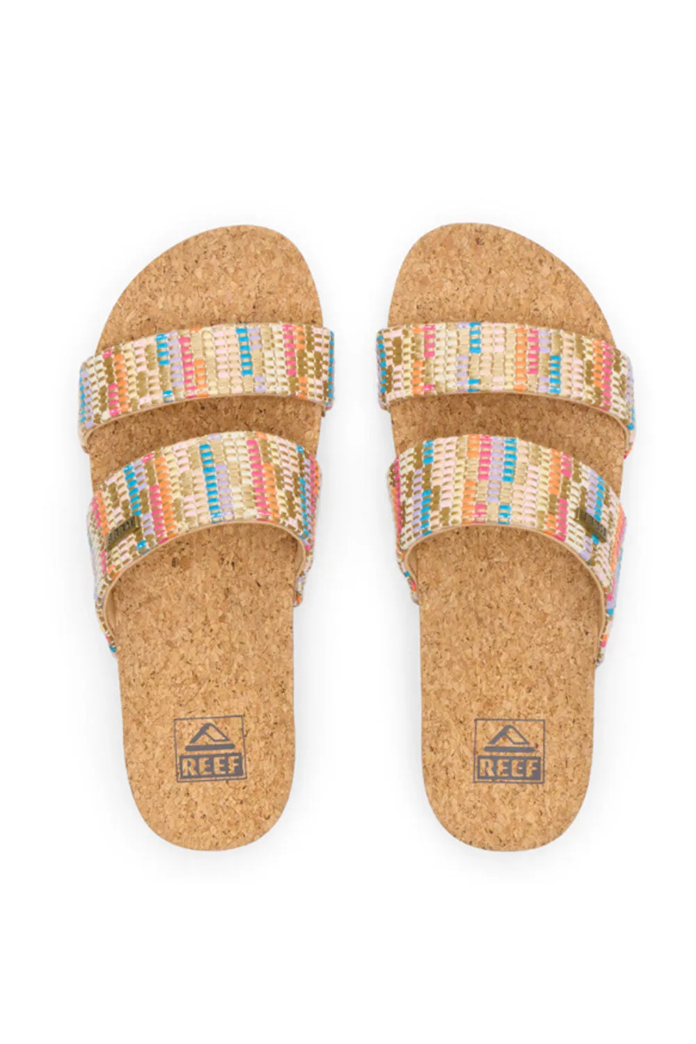 Reef Cushion Vista Hi Sandals for Women in Brown Multi | CJ7126