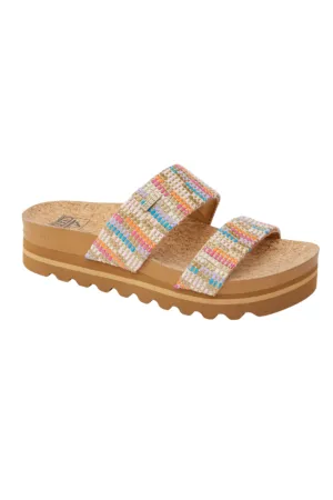 Reef Cushion Vista Hi Sandals for Women in Brown Multi | CJ7126