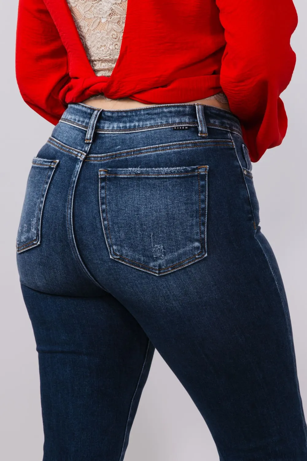 Risen Jeans High Rise Bootcut Jeans for Women | RDP5523RT-DK