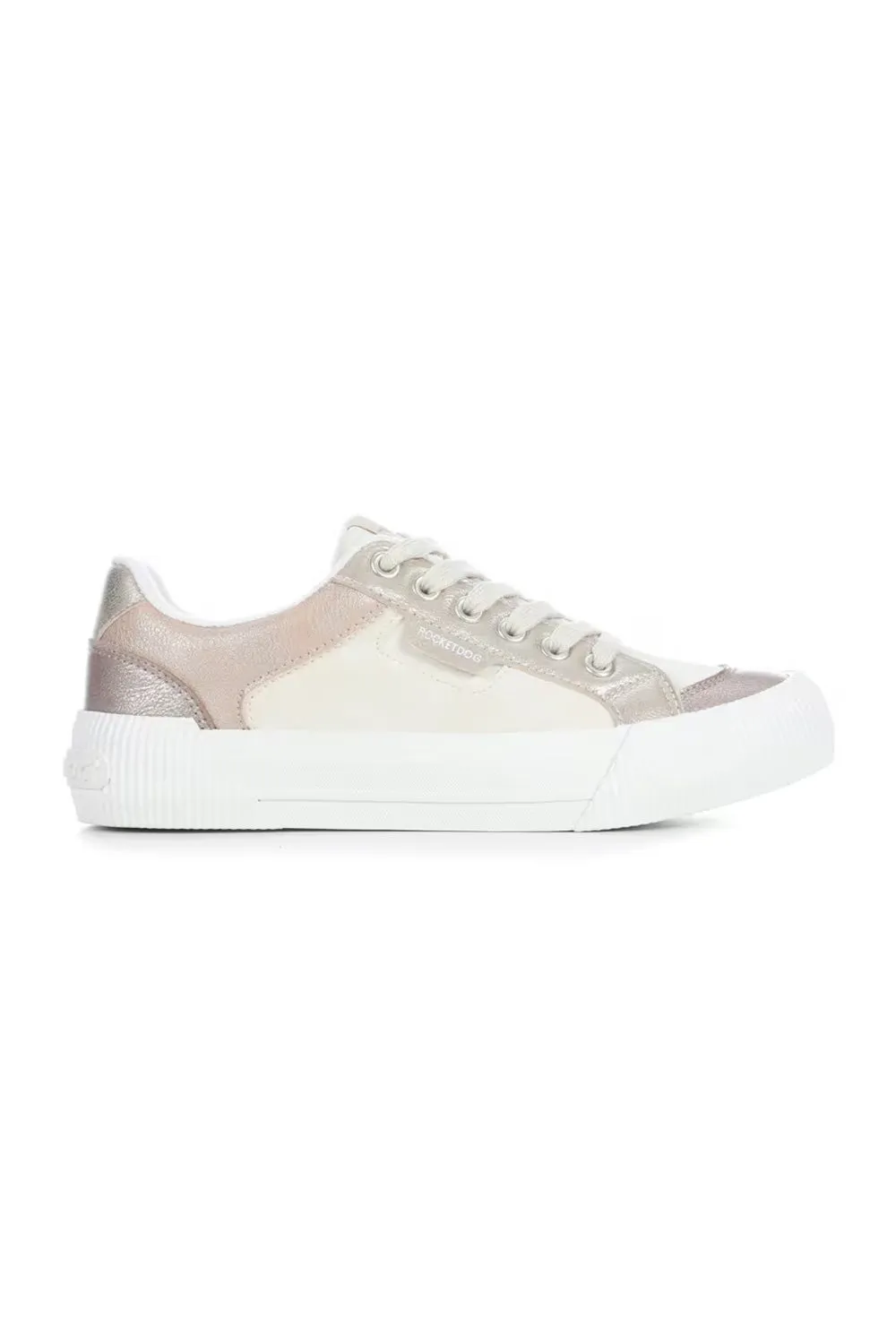 Rocket Dog Cheery Color Block Sneakers for Women in Bronze | CHEERYBLOCKED-BRONZE