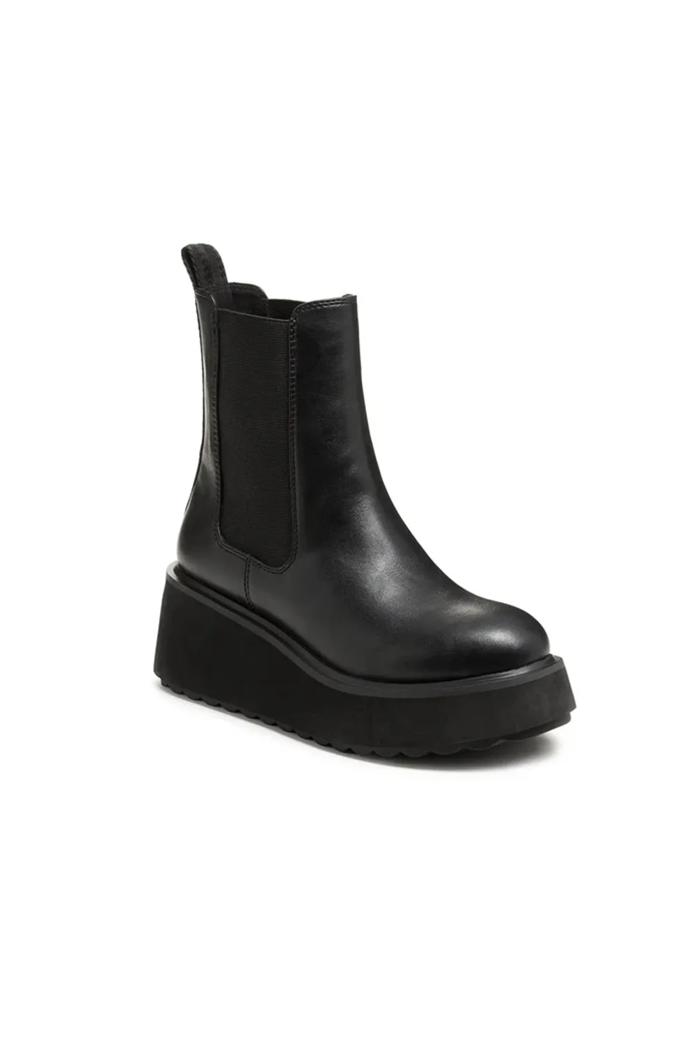 Rocket Dog Heyday Platform Booties for Women in Black | HEYDAY-BLACK