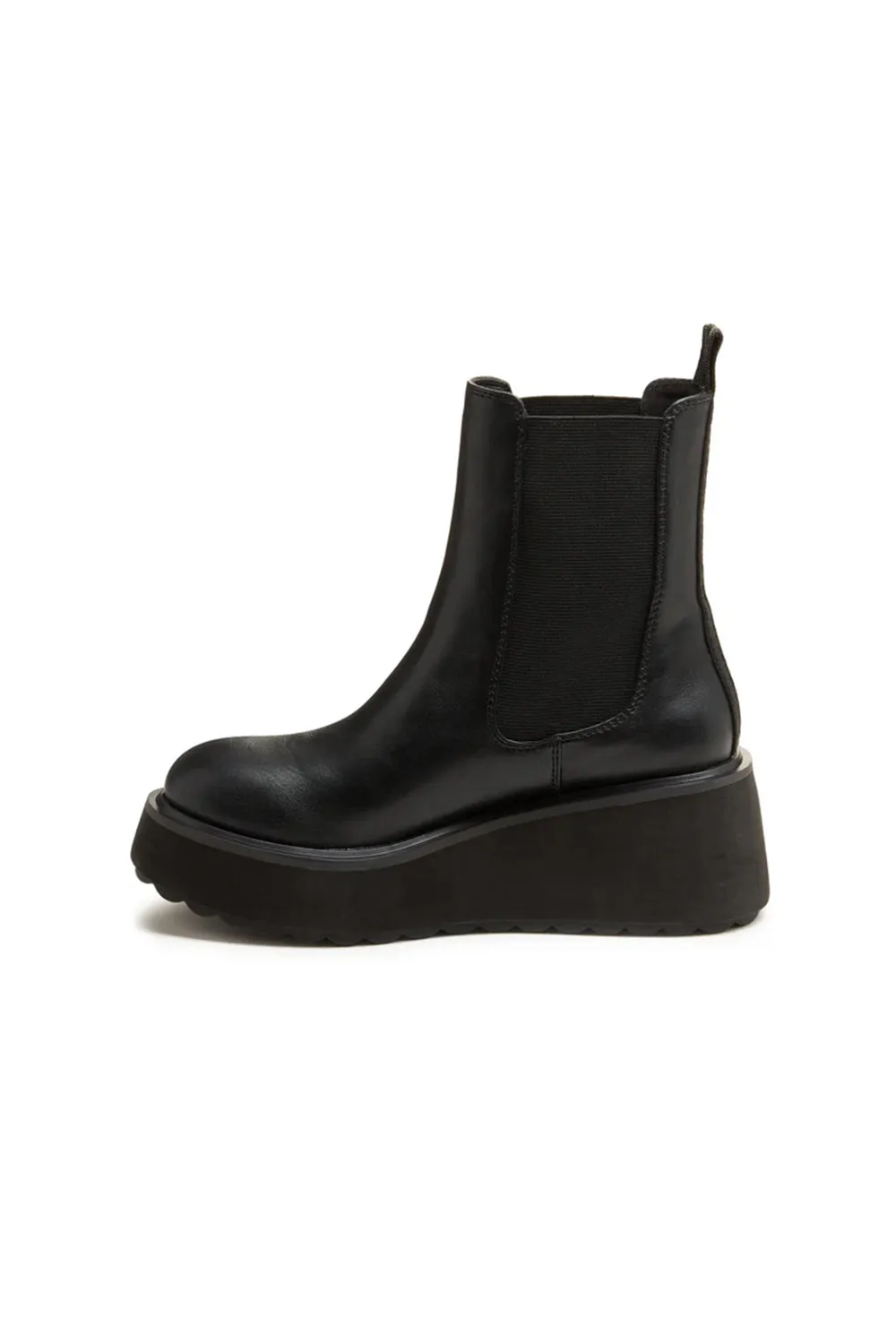 Rocket Dog Heyday Platform Booties for Women in Black | HEYDAY-BLACK