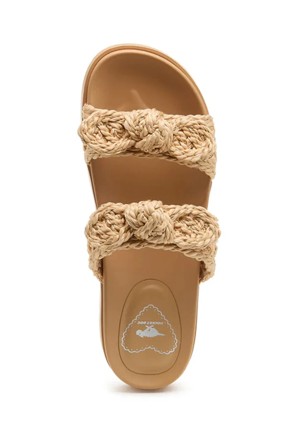 Rocket Dog Silas Raffia Slide for Women in Natural | SILAS-NATURAL