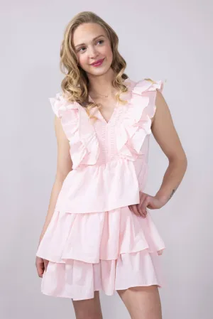 Simply Southern Tiered Ruffle Dress for Women in Blossom | PP-0125-DRS-LYR-BLSSM