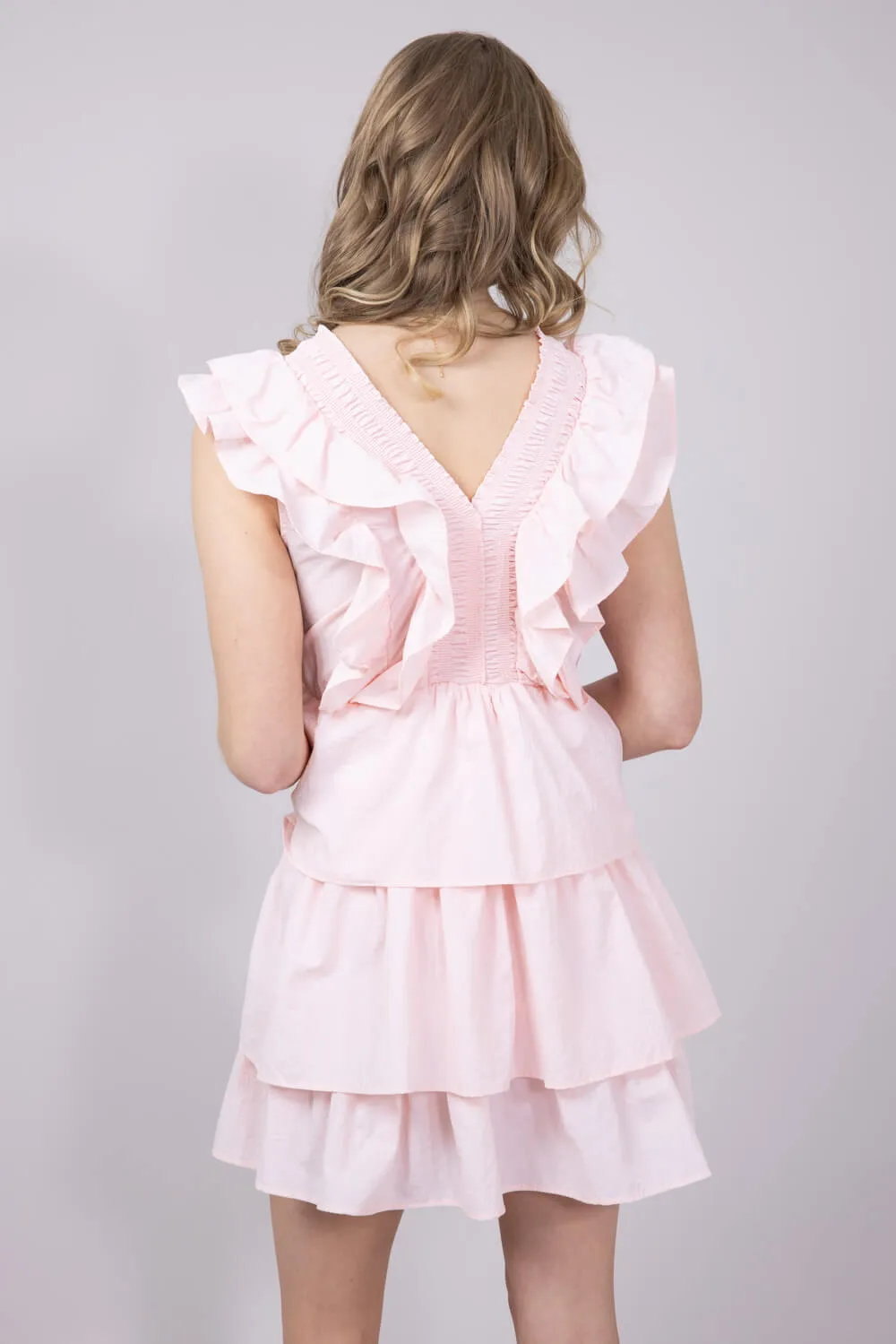 Simply Southern Tiered Ruffle Dress for Women in Blossom | PP-0125-DRS-LYR-BLSSM