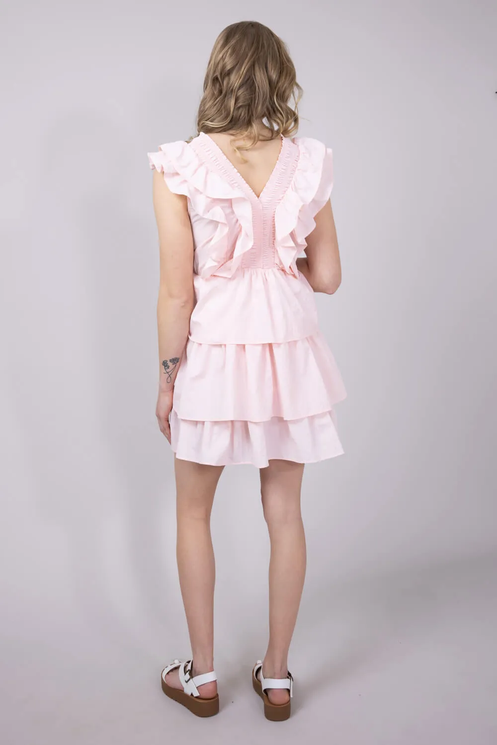 Simply Southern Tiered Ruffle Dress for Women in Blossom | PP-0125-DRS-LYR-BLSSM