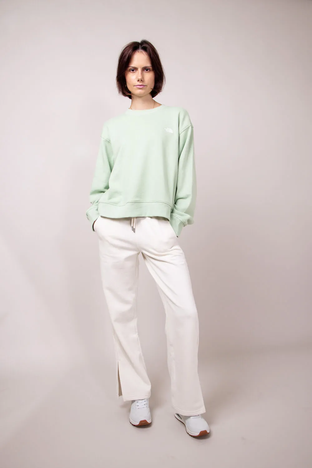 The North Face Evolution Fleece Sweatshirt for Women in Misty Sage | NF0A88ZX-I0G