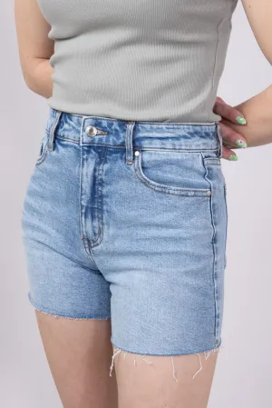 Thread & Supply Vintage Stretch Mid-Rise Denim Shorts for Women | B2381VSDTS-MEDIUMWASH