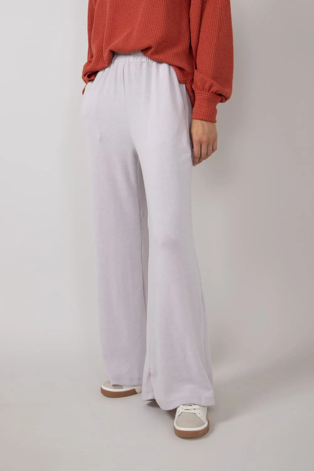 Wide Leg Lounge Pants for Women in Vintage Ash Rose | NP70169F-ASHROSE